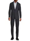 Dkny Men's Windowpane One-button Slim-fit Suit In Blue
