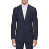 Dkny Mens Stretch Polyester Two-button Blazer In Blue