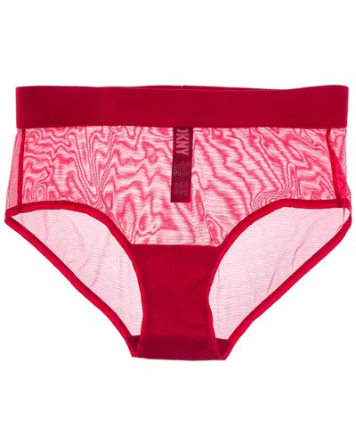 Dkny Mesh Brief In Red