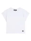 Dkny Mesh-panel T-shirt In White