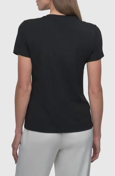 Dkny Met Stairs Coversational Graphic T-shirt In Black