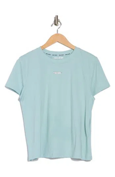 Dkny Metallic Bubble Logo Knot Front T-shirt