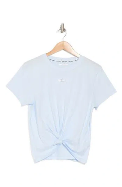 Dkny Metallic Bubble Logo Knot Front T-shirt