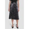 Dkny Women's Pleat Detail Midi Skirt In Black