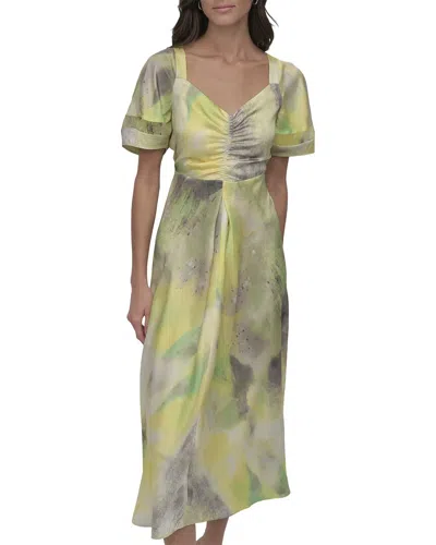 Dkny Midi Dress In Green