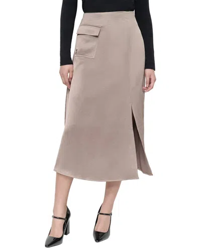 Dkny Midi Skirt In Neutral