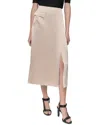 Dkny Midi Skirt In Neutral