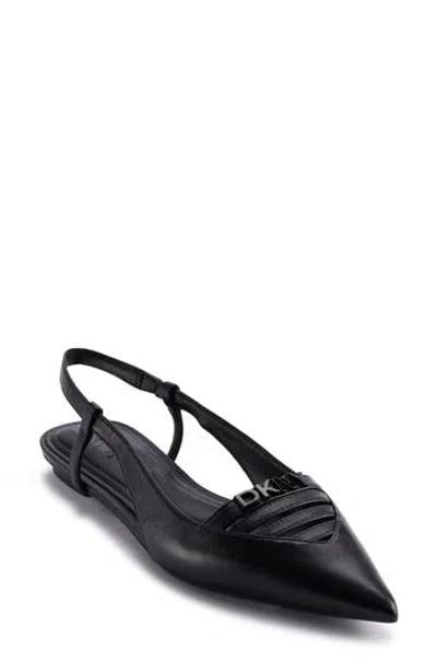 DKNY DKNY MIKADO SLINGBACK POINTED TOE FLAT