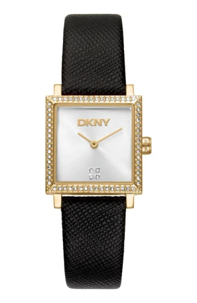 Dkny Milanese Square Watch, 24mm X 31mm In Yellow