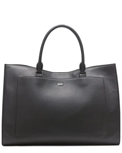 Dkny Millie Leather Tote In Gold