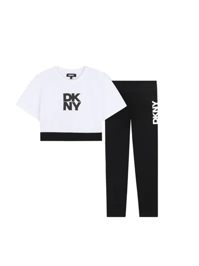 Dkny Mini Complete Tee Shirt Set For Girls In Multi