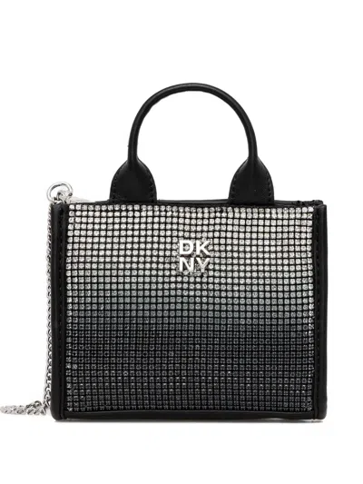 Dkny Mini Hadleen Top-handle Tote Bag In Black