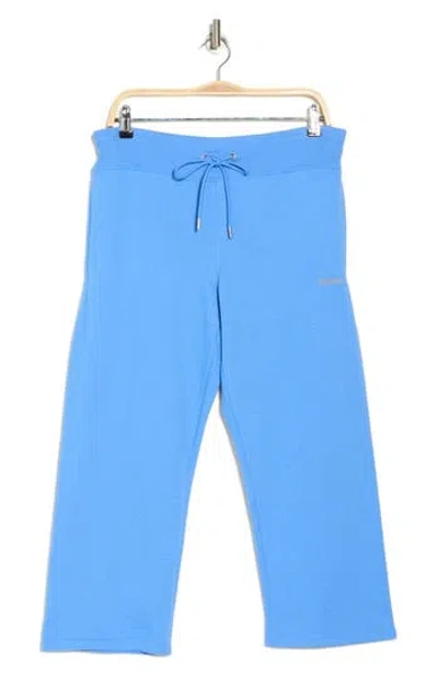 Dkny Mini Stud Logo Crop Pants In Cornflower Blue