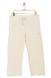 Dkny Mini Stud Logo Crop Pants In Light City Khaki