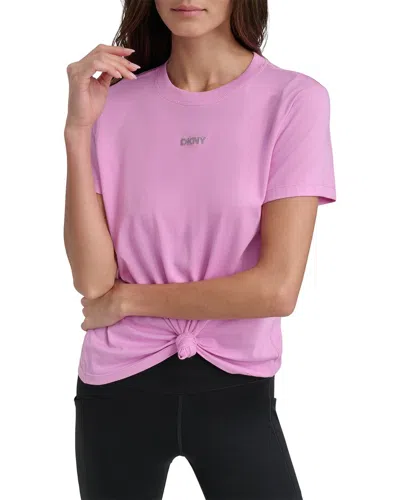 Dkny Mini Stud Logo Knot Front T-shirt