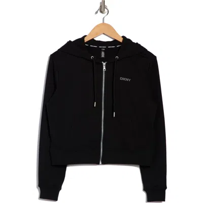 Dkny Mini Stud Logo Zip Hoodie
