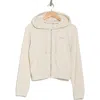 Dkny Mini Stud Logo Zip Hoodie In Light City Khaki