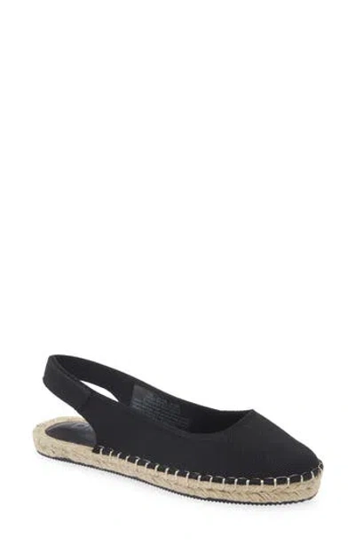 Dkny Minks Espadrille Slingback Flat In Black