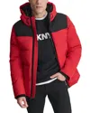 Dkny Men's Mixed-media Puffer Coat, Created For Macy's