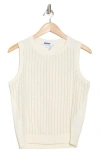 Dkny Mixed Media Sleeveless Sweater