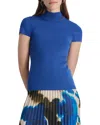 Dkny Mock Neck Sweater In Blue