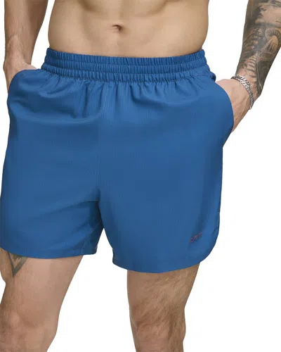 Dkny Modern Euro Swim Trunk In Blue