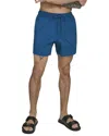 Dkny Diamond Pintuck Swim Trunks In Blue