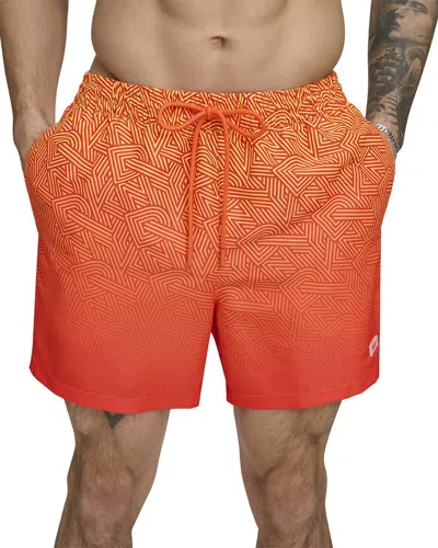 Dkny Modern Euro Swim Trunk In Orange