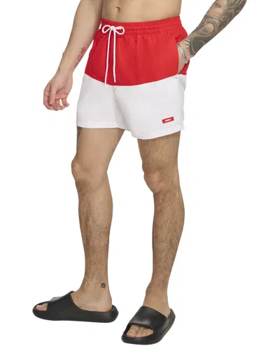 Dkny Modern Euro Swim Trunk In Multi