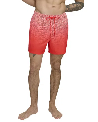 Dkny Modern Euro Swim Trunk In Red
