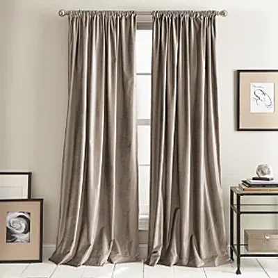 Dkny Modern Knotted Velvet 108 X 50 Window Panel, Pair In Winter White
