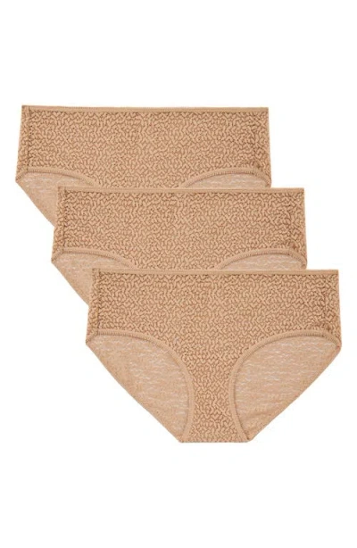 Dkny Modern Lace 3-pack Hipster Briefs In  Glow