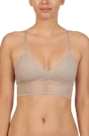 Dkny Modern Lace Racerback Bralette In 6um/dk Cha