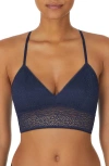 Dkny Modern Lace Longline Bralette In Naval Academy
