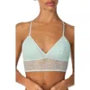 Dkny Modern Lace Longline Bralette In Green