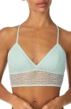 Dkny Modern Lace Longline Bralette In Surf Spray