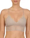 Dkny Modern Lace Racerback Bralette In Brown
