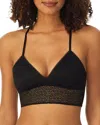 Dkny Modern Lace Sheer Longline Bralette Hipster