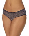 Dkny Modern Lace Sheer Hipster Underwear Dk5014 In Naval Academy
