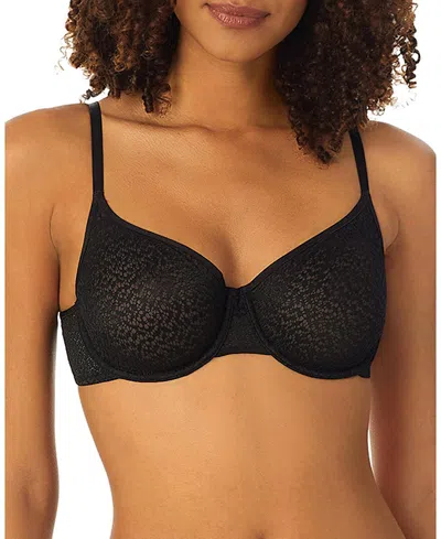 Dkny Modern Lace Unlined Demi Bra In Black