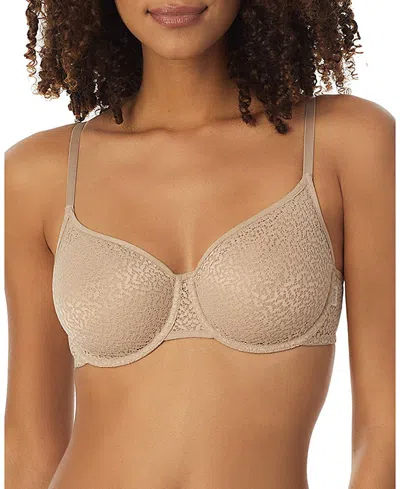 Dkny Modern Lace Unlined Demi Bra In Neutral