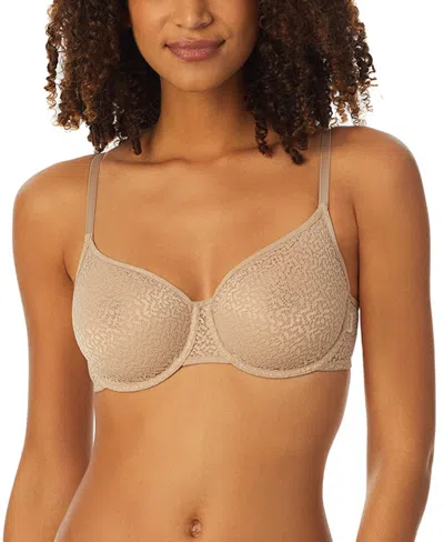 Dkny Modern Lace Unlined Underwire Demi Bra In Champagne