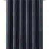 Dkny Modern Waffle Stitch Cotton Shower Curtain In Black