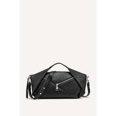 Dkny Monroe Crossbody In Black/silver