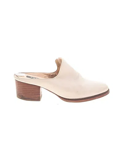 Pre-owned Dkny Mule/clog In Ivory