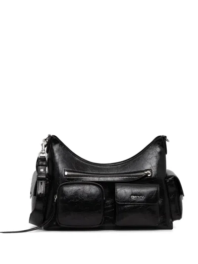 Dkny Multi-pocket Shoulder Bag In Black