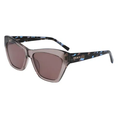 Dkny Multicolor Acetate Sunglasses In Brown