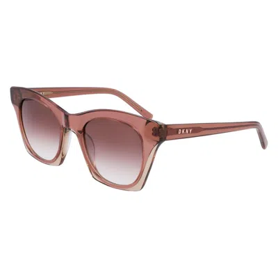 Dkny Multicolor Acetate Sunglasses In Brown