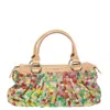 DKNY DKNY MULTICOLOR CANVAS EMBROIDERED TOTE