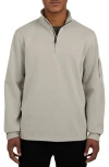 Dkny Noah Quarter Zip Sweater In Stone